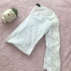 Long sleeve white top